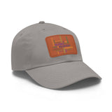 Twill Hat with Leather Patch (Rectangle) - Fundraiser Options