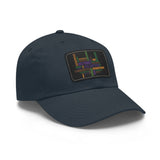 Twill Hat with Leather Patch (Rectangle) - Fundraiser Options