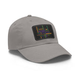 Twill Hat with Leather Patch (Rectangle) - Fundraiser Options