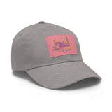 Twill Hat with Leather Patch (Rectangle) - Fundraiser Options