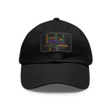 Twill Hat with Leather Patch (Rectangle) - Fundraiser Options