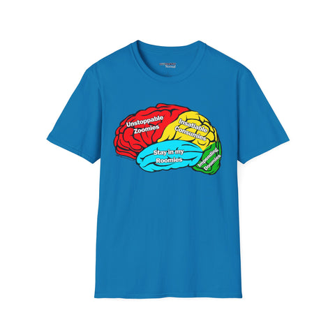ADHD Brain Map Unisex T-Shirt by Differently Normal