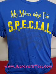 My Mom Says I'm S.P.E.C.I.A.L - Handprinted Fallout Fan Tee - Aardvark Tees - Tees that Please