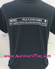 RPG - Role Playing Gamer - Movie Rating Parody Tabletop Gaming Tee - Aardvark Tees - Tees that Please